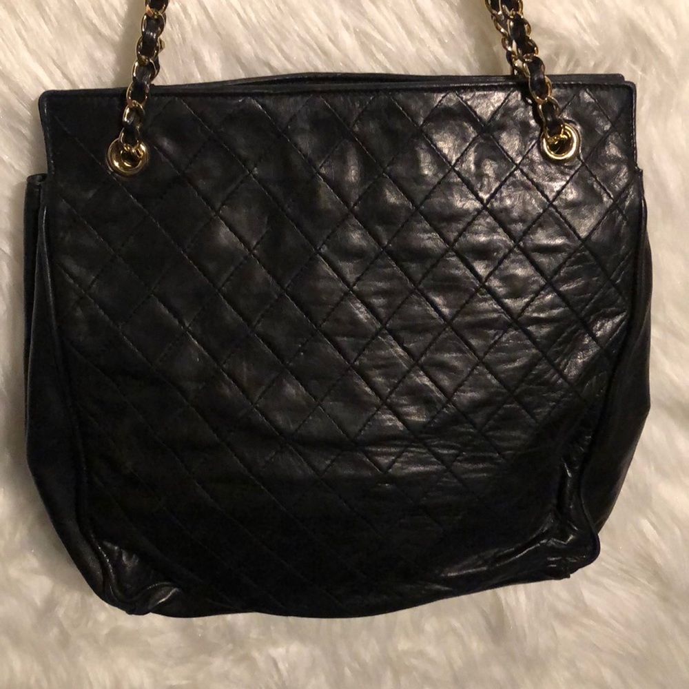 Vintage Gino Ferruzzi Black Leather Bag - Picture 5 of 8